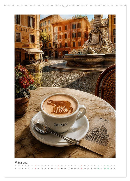 Eine Welt im Kaffeeschaum (CALVENDO Premium Wandkalender 2027)