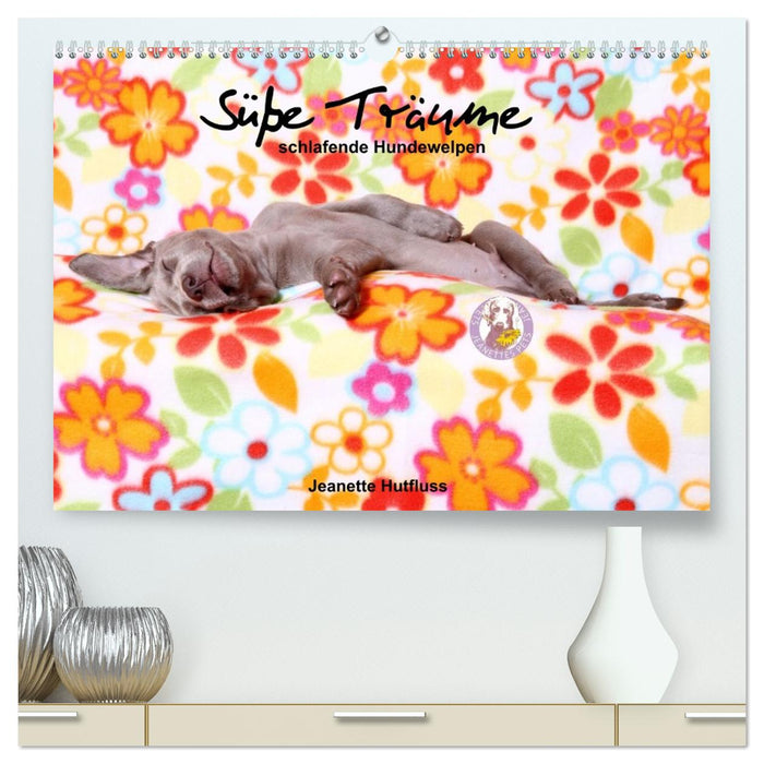 Süße Träume 2027 - schlafende Hundewelpen (CALVENDO Premium Wandkalender 2027)