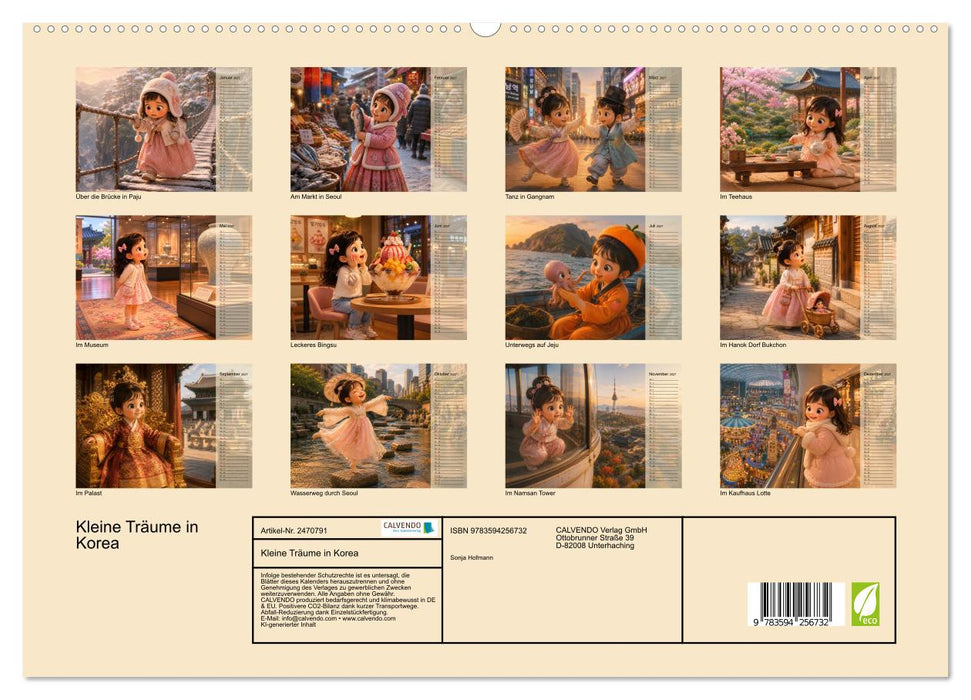 Kleine Träume in Korea (CALVENDO Premium Wandkalender 2027)