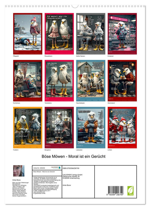 Böse Möwen - Moral ist ein Gerücht (CALVENDO Premium Wandkalender 2027)