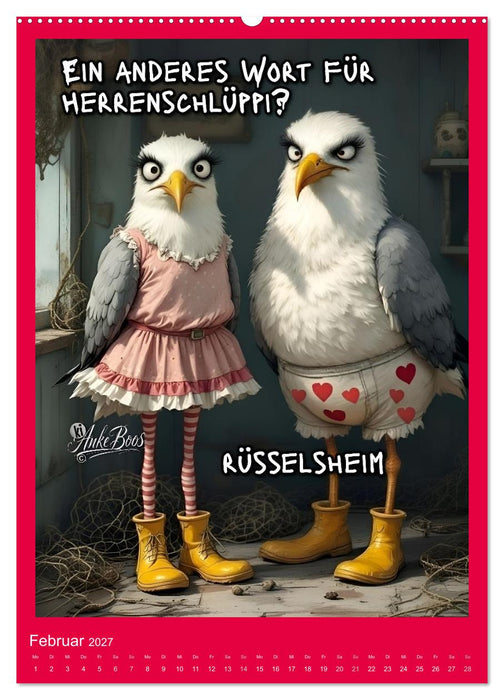 Böse Möwen - Moral ist ein Gerücht (CALVENDO Premium Wandkalender 2027)