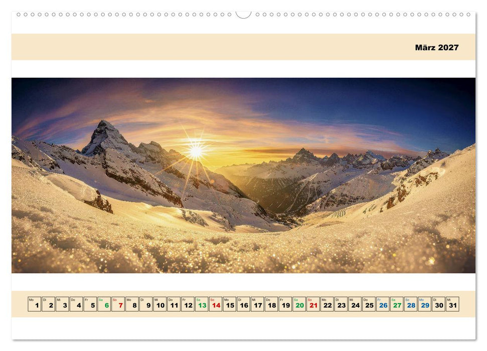 Mit dem Fisheye in den Bergen (CALVENDO Premium Wandkalender 2027)