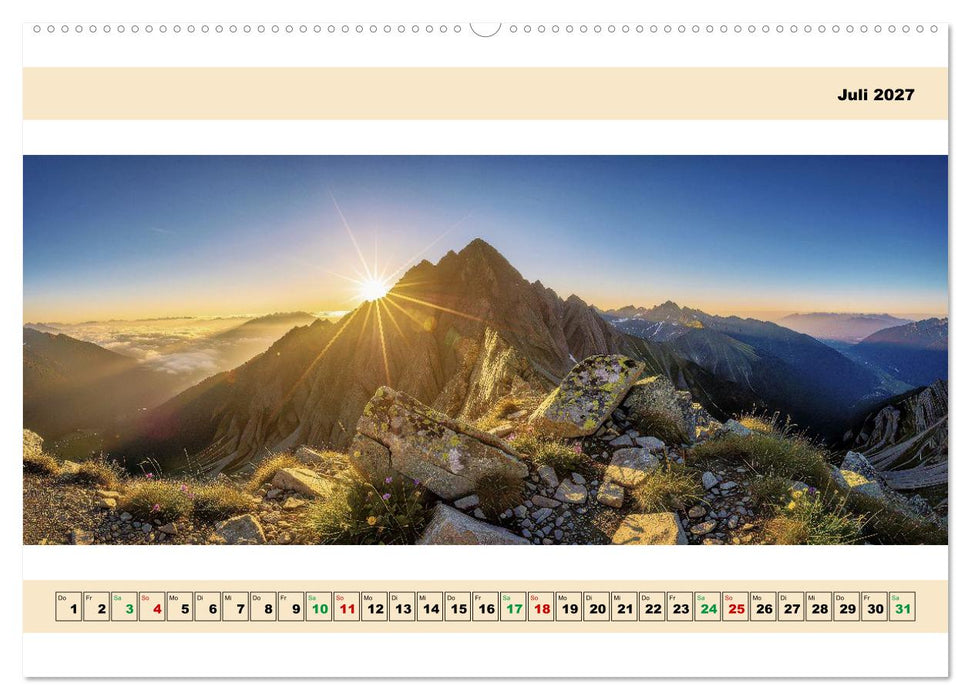 Mit dem Fisheye in den Bergen (CALVENDO Premium Wandkalender 2027)