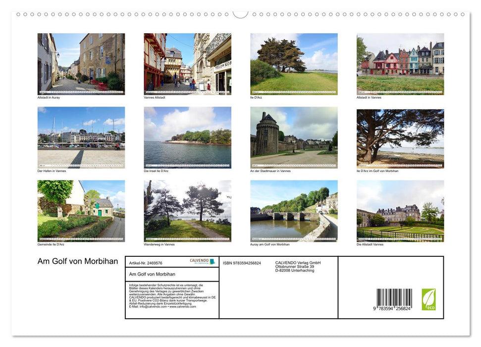 Am Golf von Morbihan (CALVENDO Premium Wandkalender 2027)