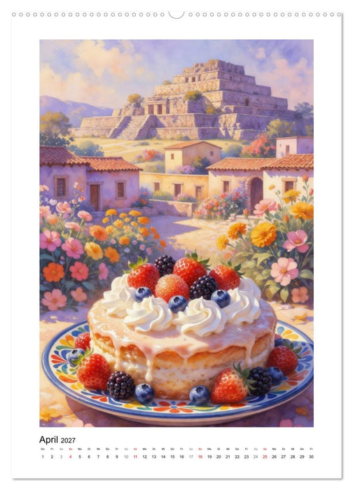 GEMALTE GAUMENFREUDEN - Desserts (CALVENDO Wandkalender 2027)