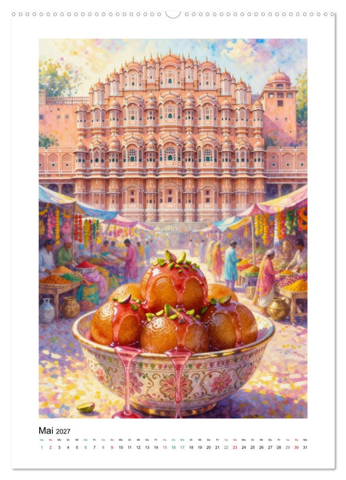 GEMALTE GAUMENFREUDEN - Desserts (CALVENDO Wandkalender 2027)