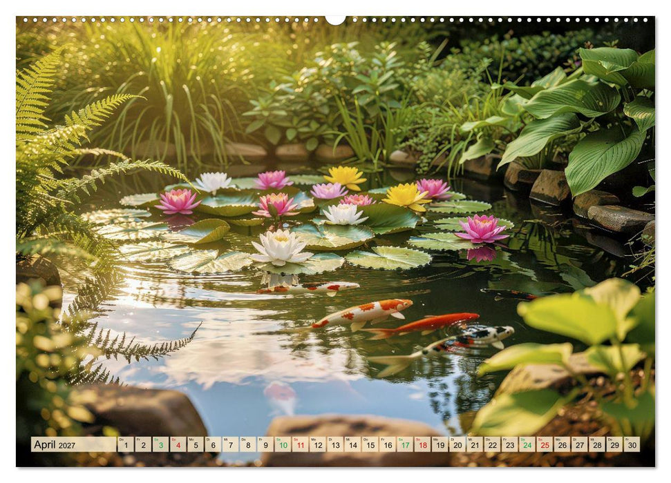 Oase im Garten (CALVENDO Premium Wandkalender 2027)