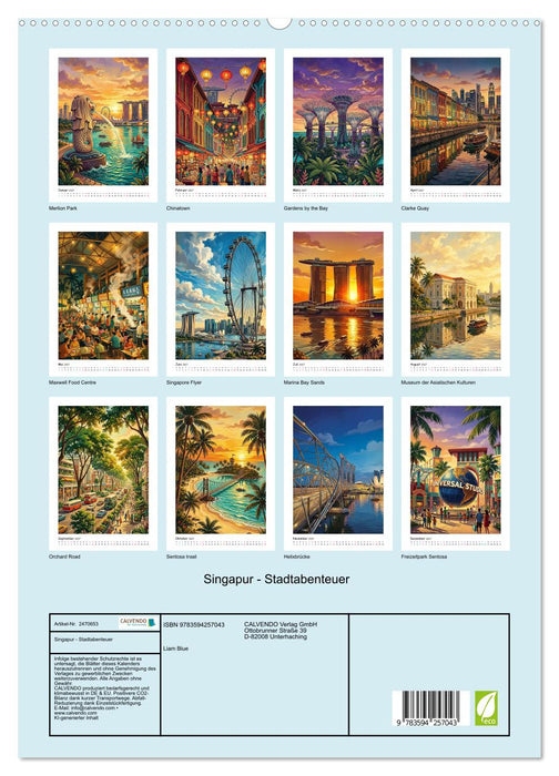 Singapur - Stadtabenteuer (CALVENDO Premium Wandkalender 2027)