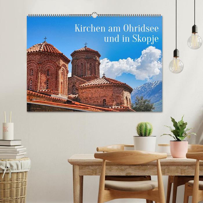 Kirchen am Ohridsee und in Skopje (CALVENDO Wandkalender 2027)