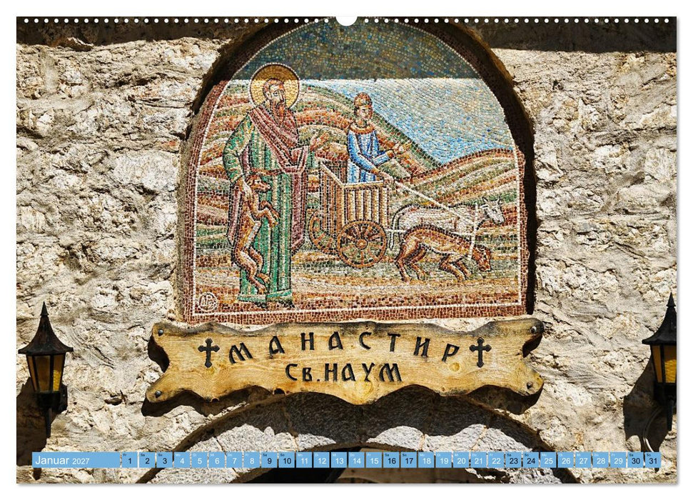Kirchen am Ohridsee und in Skopje (CALVENDO Wandkalender 2027)