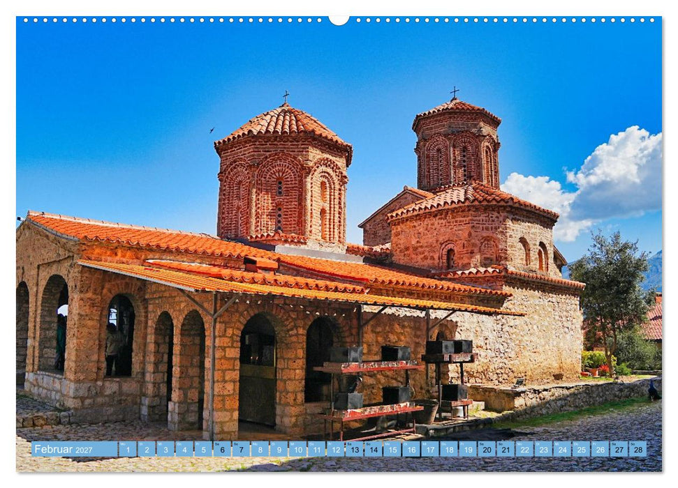 Kirchen am Ohridsee und in Skopje (CALVENDO Wandkalender 2027)