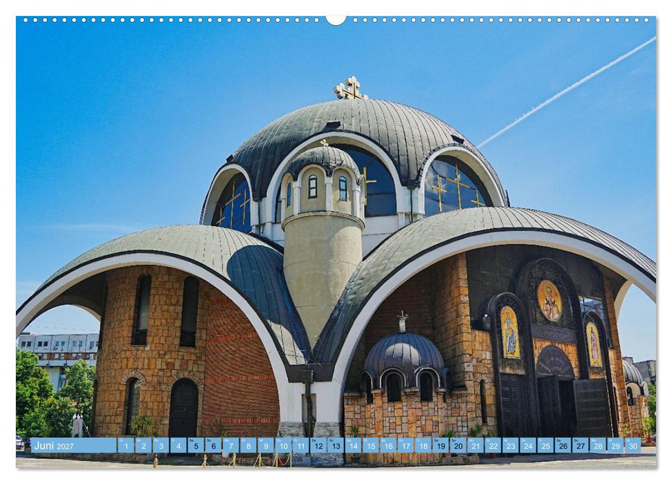 Kirchen am Ohridsee und in Skopje (CALVENDO Wandkalender 2027)