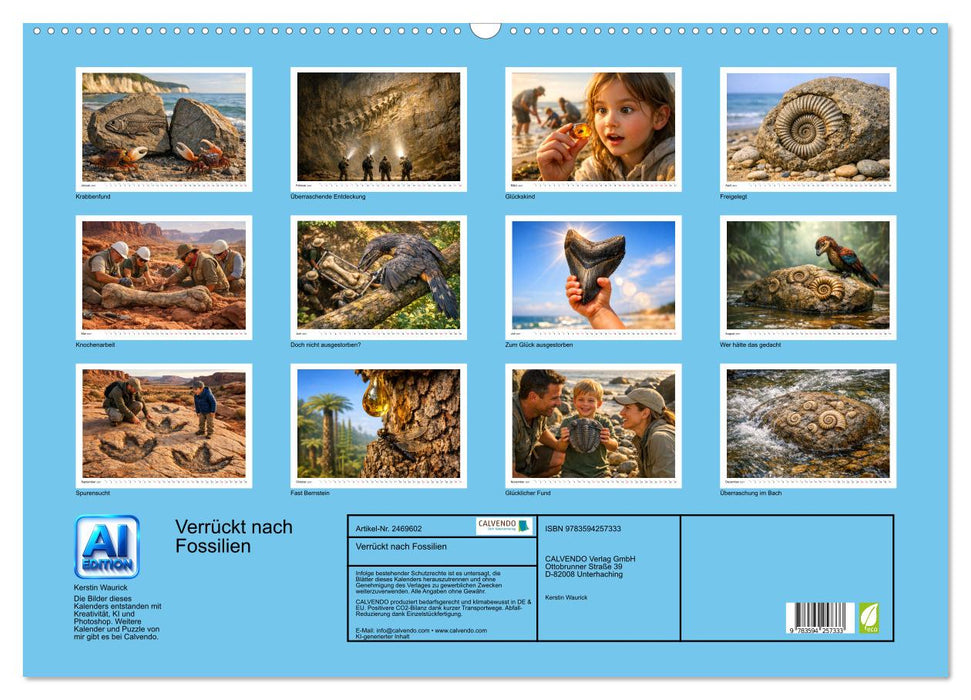 Verrückt nach Fossilien (CALVENDO Wandkalender 2027)
