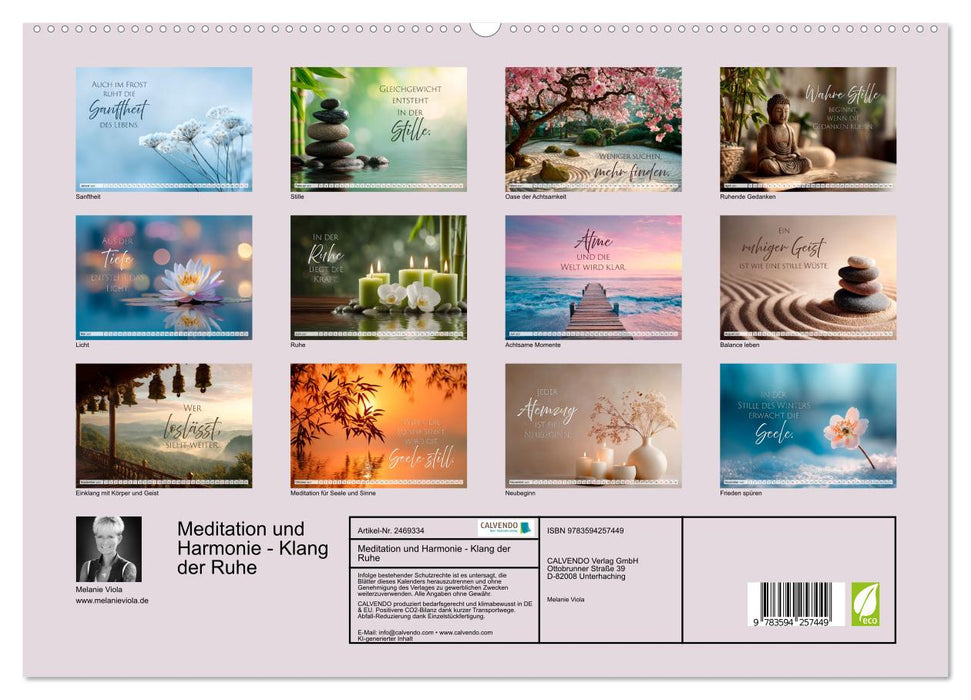 Meditation und Harmonie - Klang der Ruhe (CALVENDO Premium Wandkalender 2027)