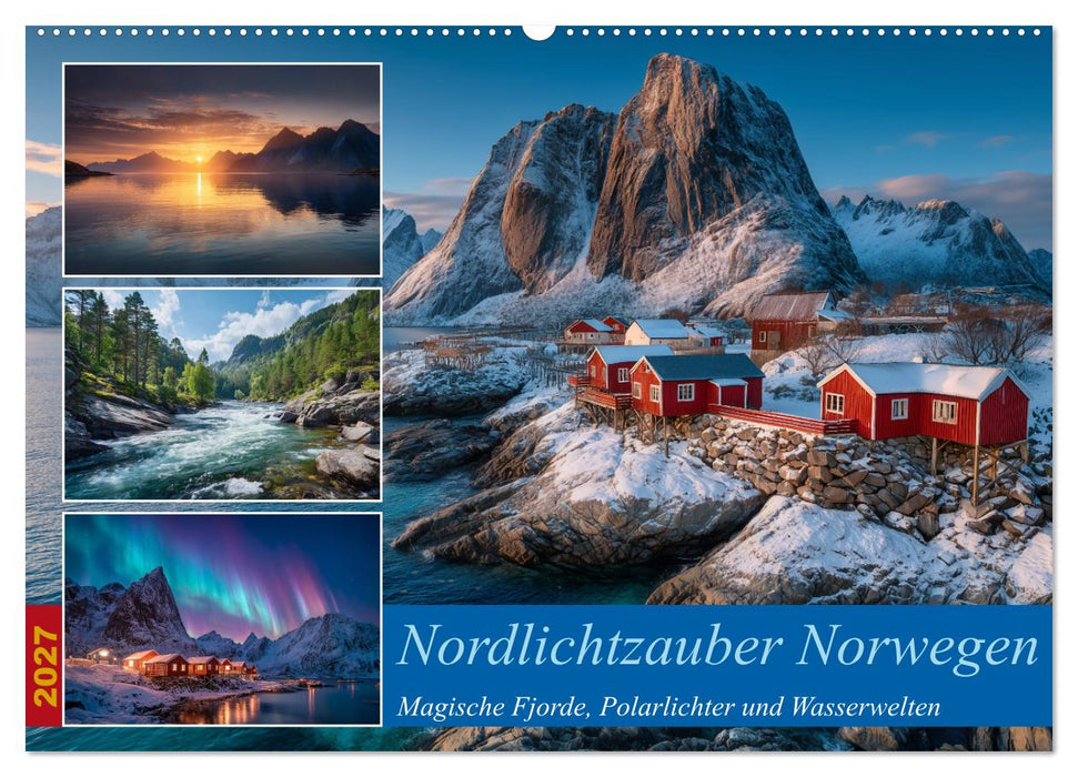 Nordlichtzauber Norwegen (CALVENDO Wandkalender 2027)