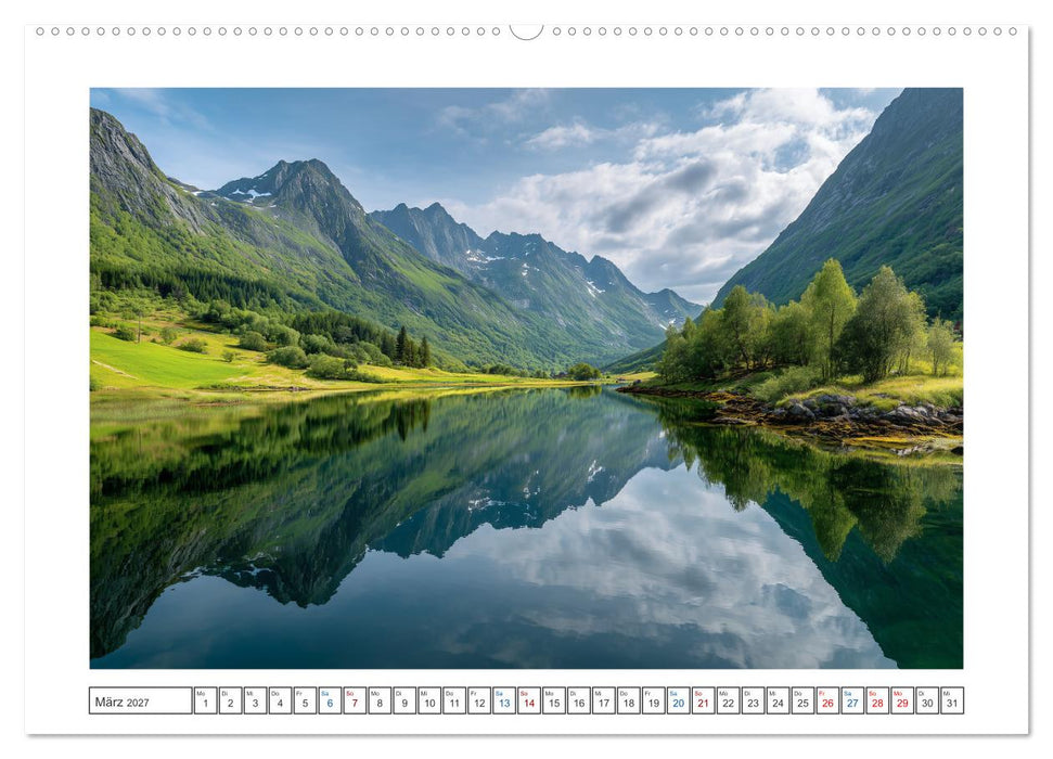 Nordlichtzauber Norwegen (CALVENDO Wandkalender 2027)