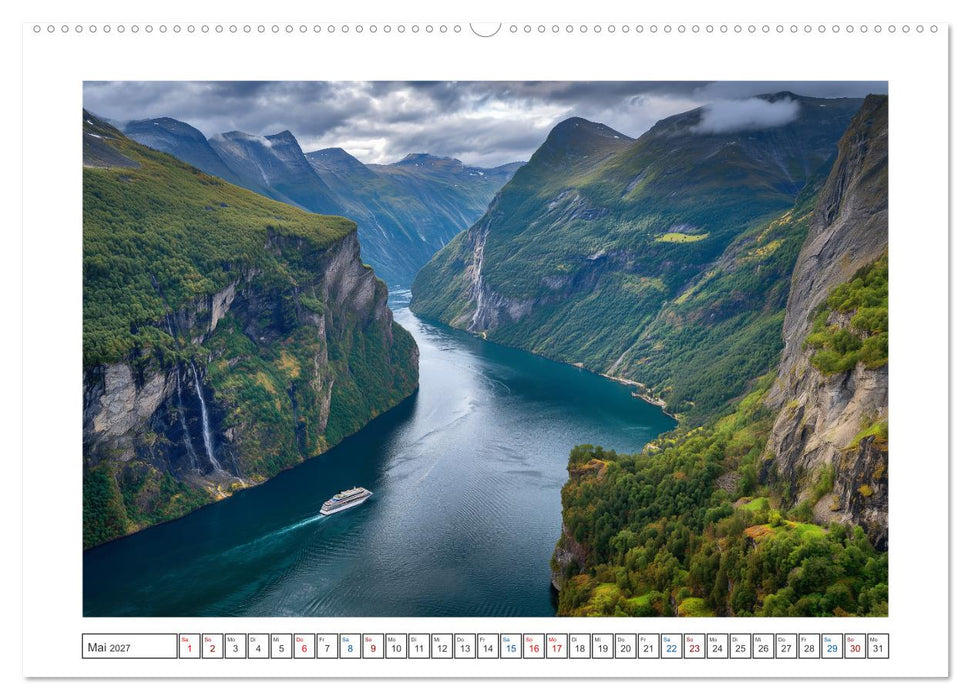 Nordlichtzauber Norwegen (CALVENDO Wandkalender 2027)