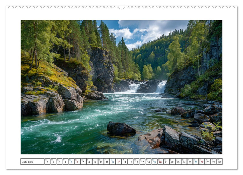Nordlichtzauber Norwegen (CALVENDO Wandkalender 2027)