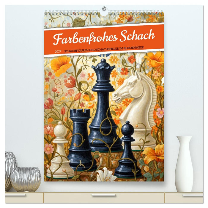 Farbenfrohes Schach (CALVENDO Premium Wandkalender 2027)