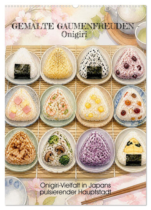 GEMALTE GAUMENFREUDEN - Onigiri (CALVENDO Wandkalender 2027)