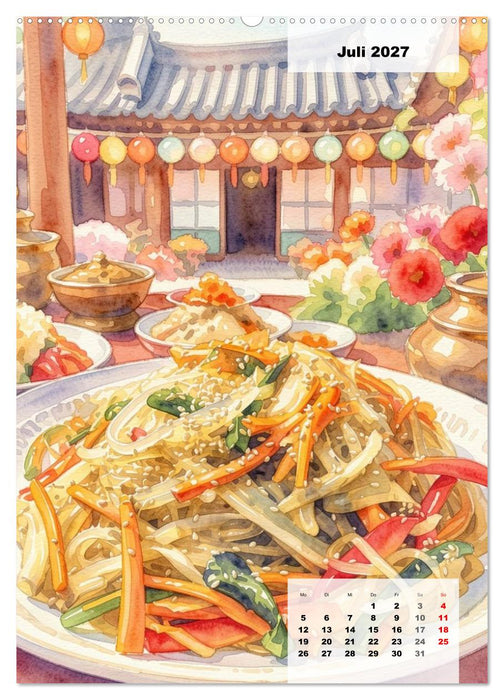 Genusswelten Südkorea (CALVENDO Premium Wandkalender 2027)