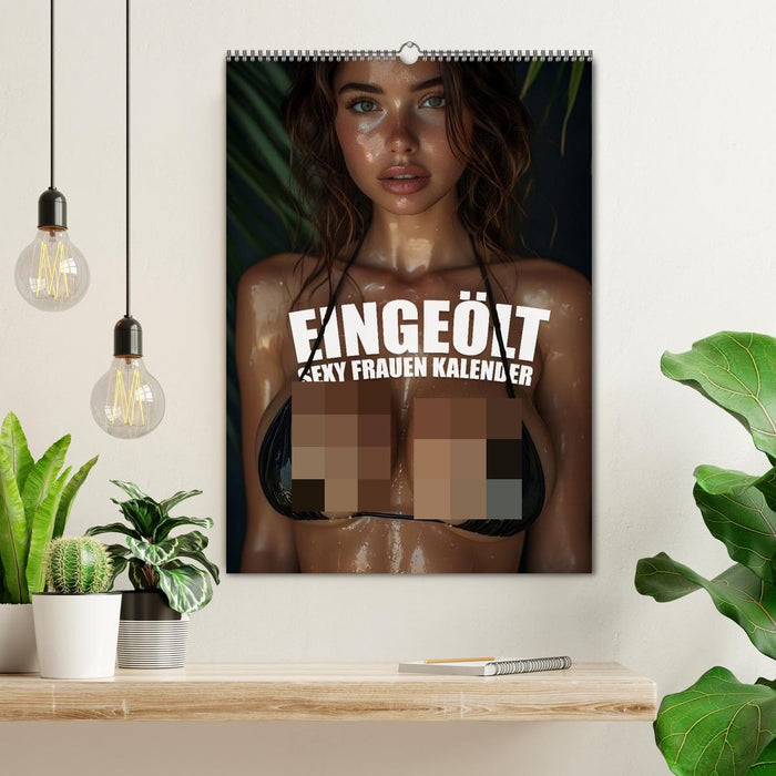Eingeölt - Sexy Frauen Kalender (CALVENDO Wandkalender 2027)