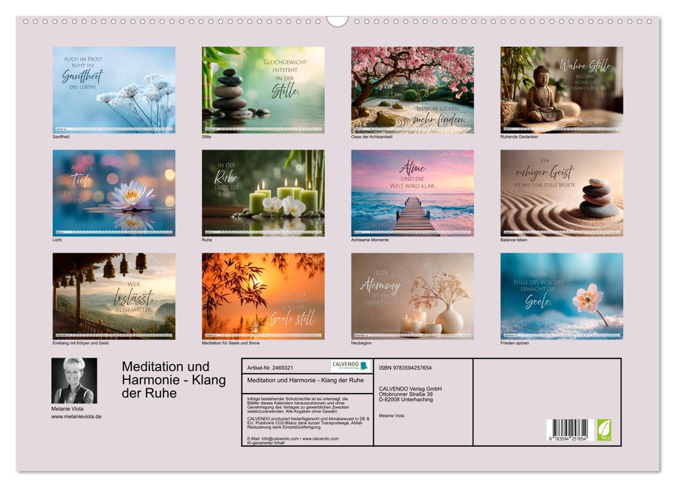 Meditation und Harmonie - Klang der Ruhe (CALVENDO Wandkalender 2027)