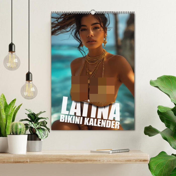 Latina Bikini Kalender: Glamouröse KI-Kunst mit heißen Latina Models (CALVENDO Wandkalender 2027)