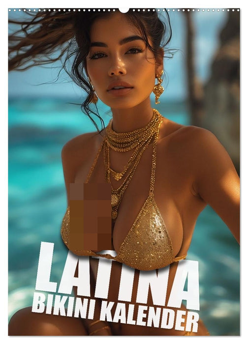 Latina Bikini Kalender: Glamouröse KI-Kunst mit heißen Latina Models (CALVENDO Wandkalender 2027)