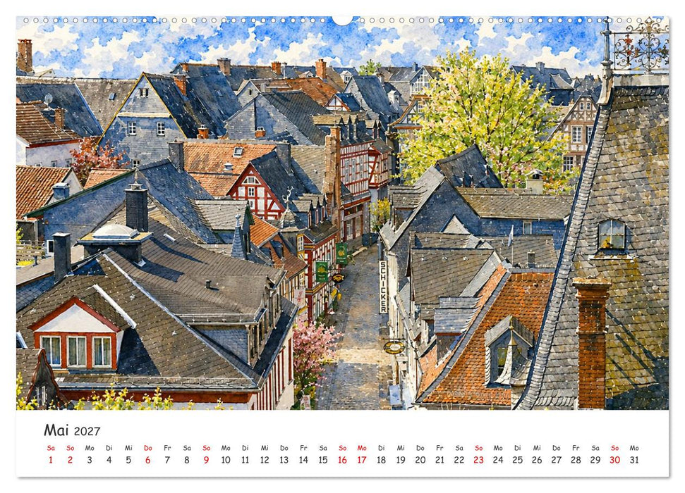 Idstein im Algorithmus der Kunst (CALVENDO Wandkalender 2027)