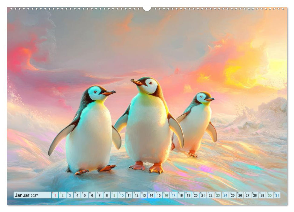 Winterzauber - Zarte Fantasiewerke (CALVENDO Premium Wandkalender 2027)