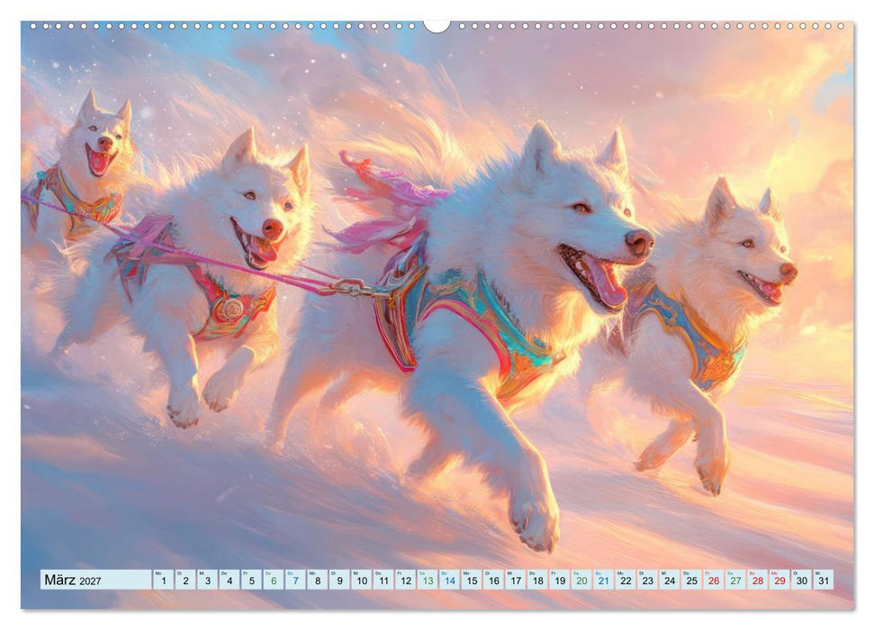 Winterzauber - Zarte Fantasiewerke (CALVENDO Premium Wandkalender 2027)