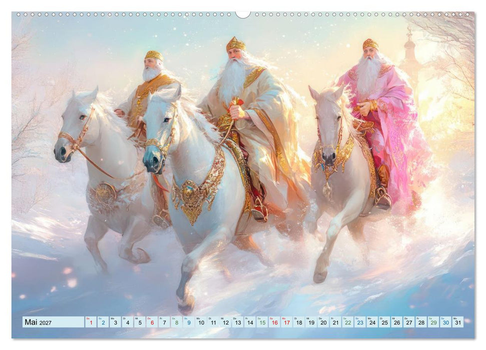 Winterzauber - Zarte Fantasiewerke (CALVENDO Premium Wandkalender 2027)