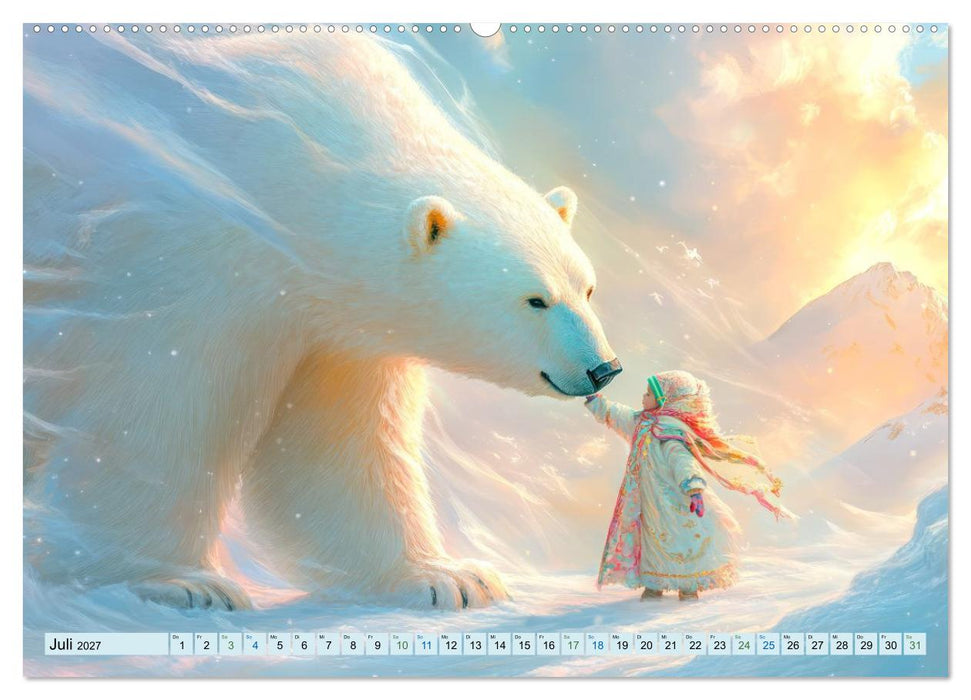 Winterzauber - Zarte Fantasiewerke (CALVENDO Premium Wandkalender 2027)
