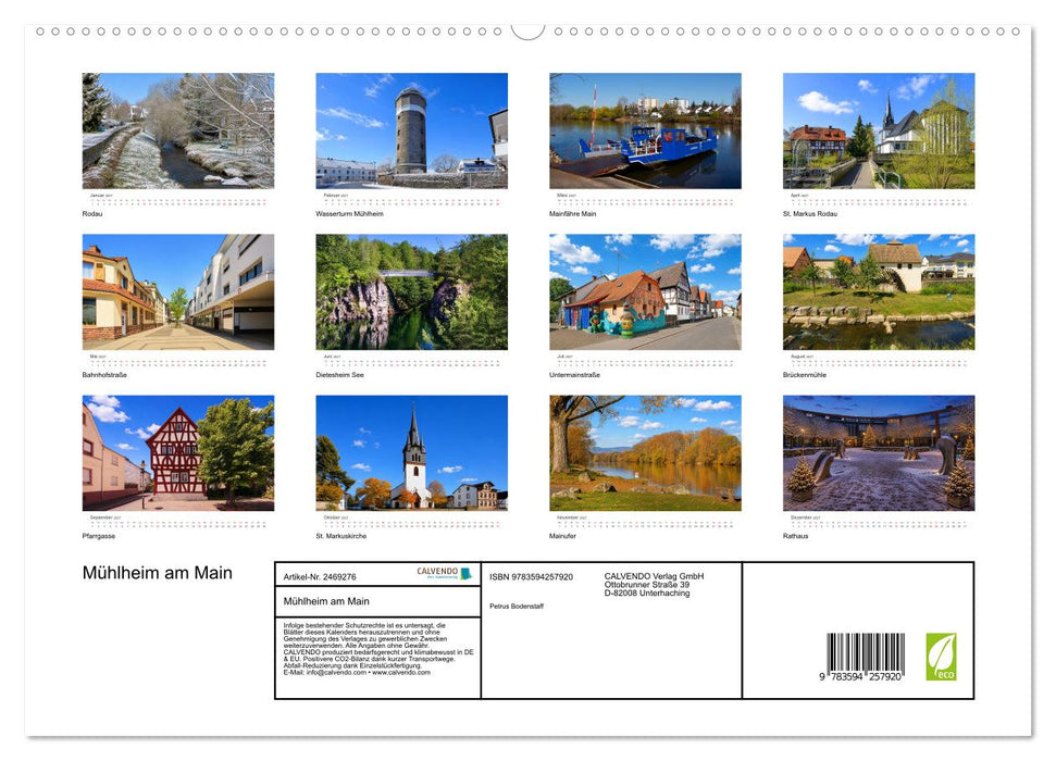 Mühlheim am Main (CALVENDO Premium Wandkalender 2027)