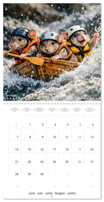 Tiny Trailblazers - Three little mice. Endless adventures. (CALVENDO Monthly Calendar 2027)