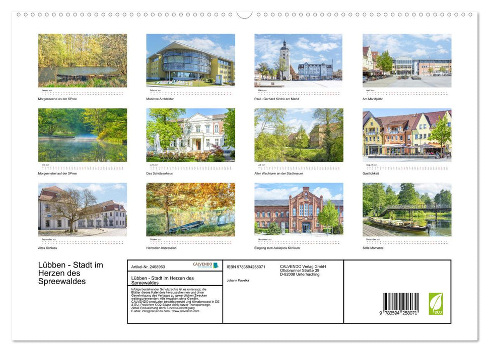Lübben - Stadt im Herzen des Spreewaldes (CALVENDO Premium Wandkalender 2027)