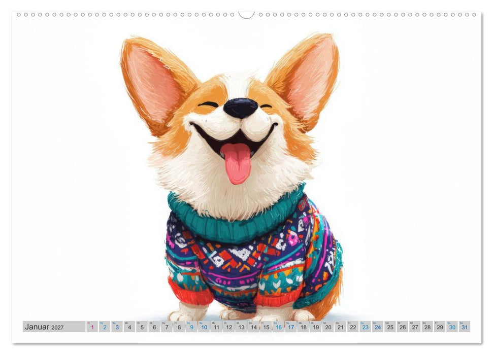 Corgi-Charme (CALVENDO Premium Wandkalender 2027)