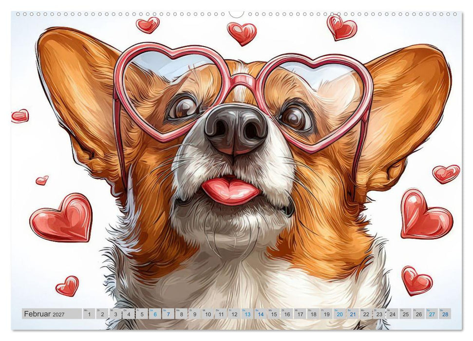 Corgi-Charme (CALVENDO Premium Wandkalender 2027)