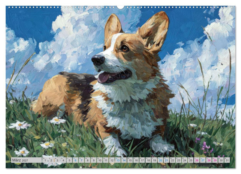 Corgi-Charme (CALVENDO Premium Wandkalender 2027)