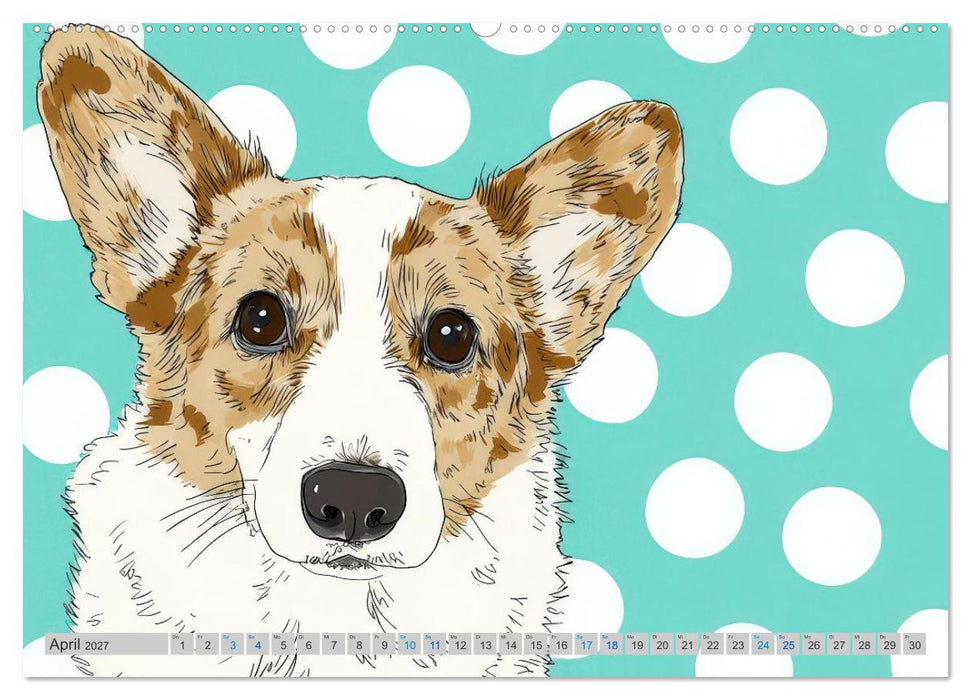Corgi-Charme (CALVENDO Premium Wandkalender 2027)