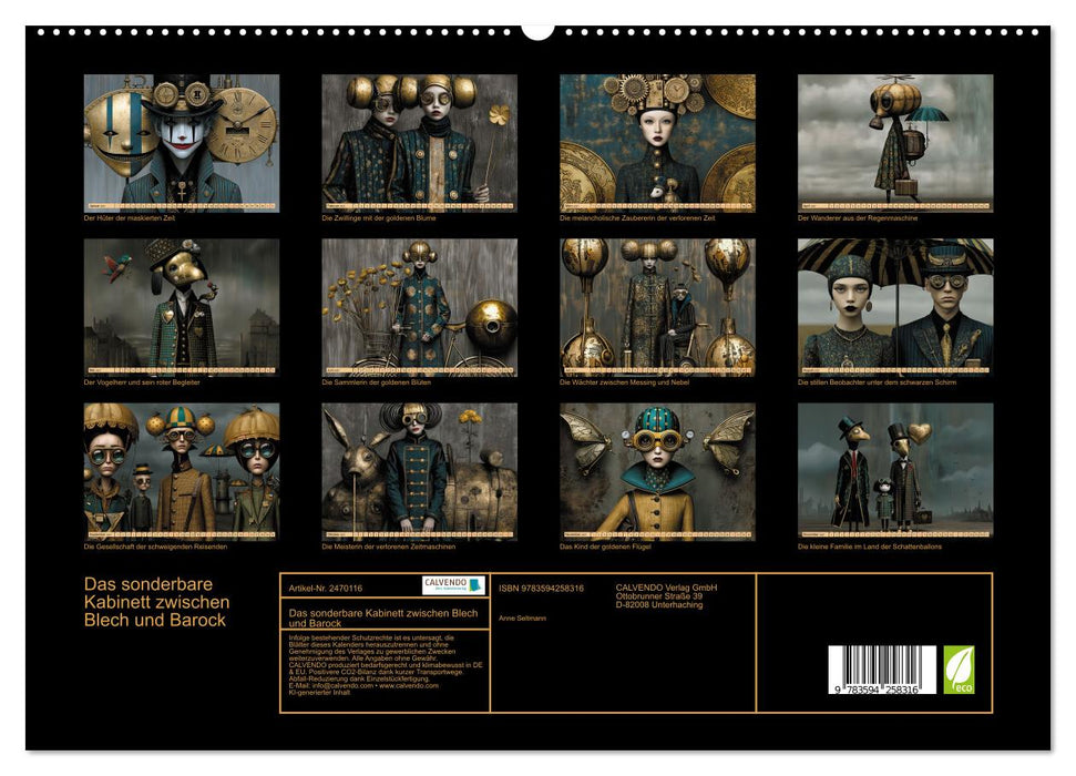 Das sonderbare Kabinett zwischen Blech und Barock (CALVENDO Premium Wandkalender 2027)