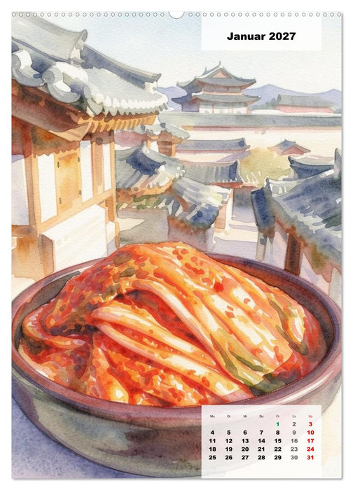 Genusswelten Südkorea (CALVENDO Wandkalender 2027)