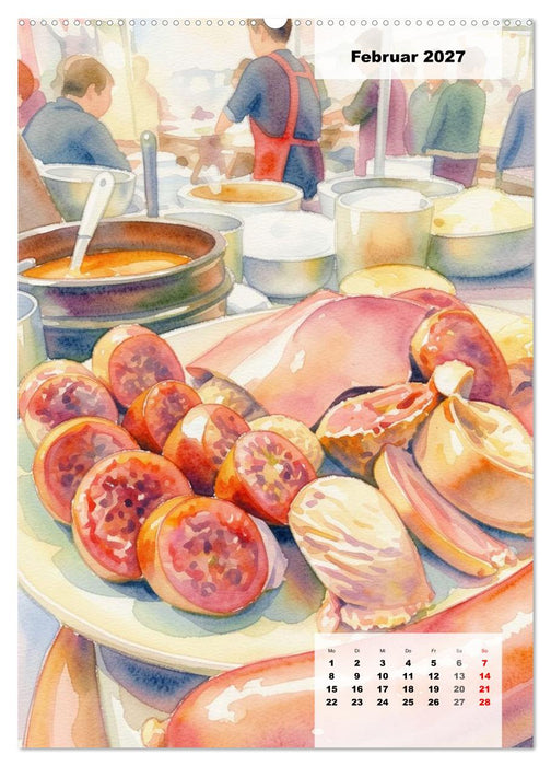 Genusswelten Südkorea (CALVENDO Wandkalender 2027)