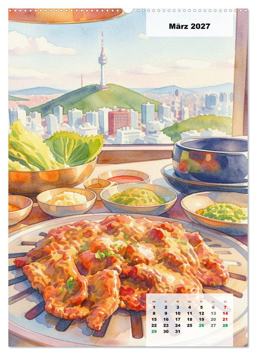 Genusswelten Südkorea (CALVENDO Wandkalender 2027)