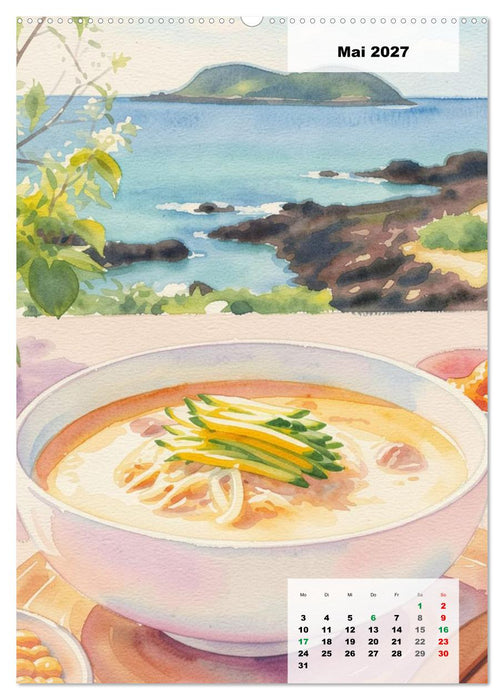 Genusswelten Südkorea (CALVENDO Wandkalender 2027)