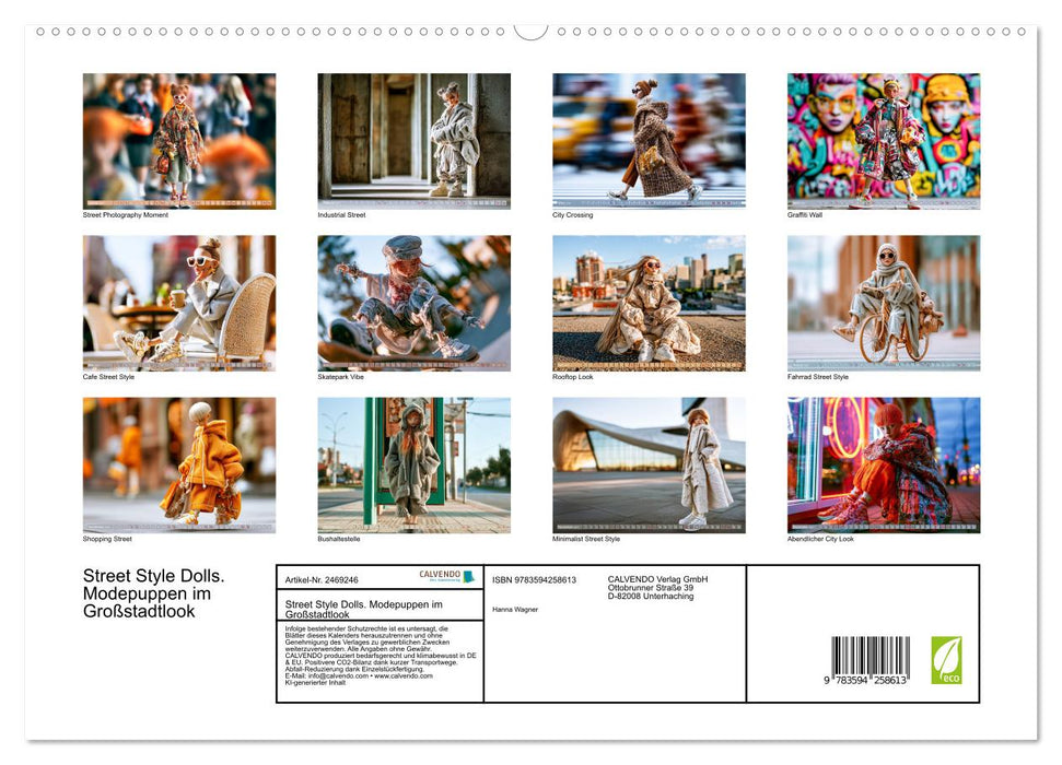 Street Style Dolls. Modepuppen im Großstadtlook (CALVENDO Premium Wandkalender 2027)