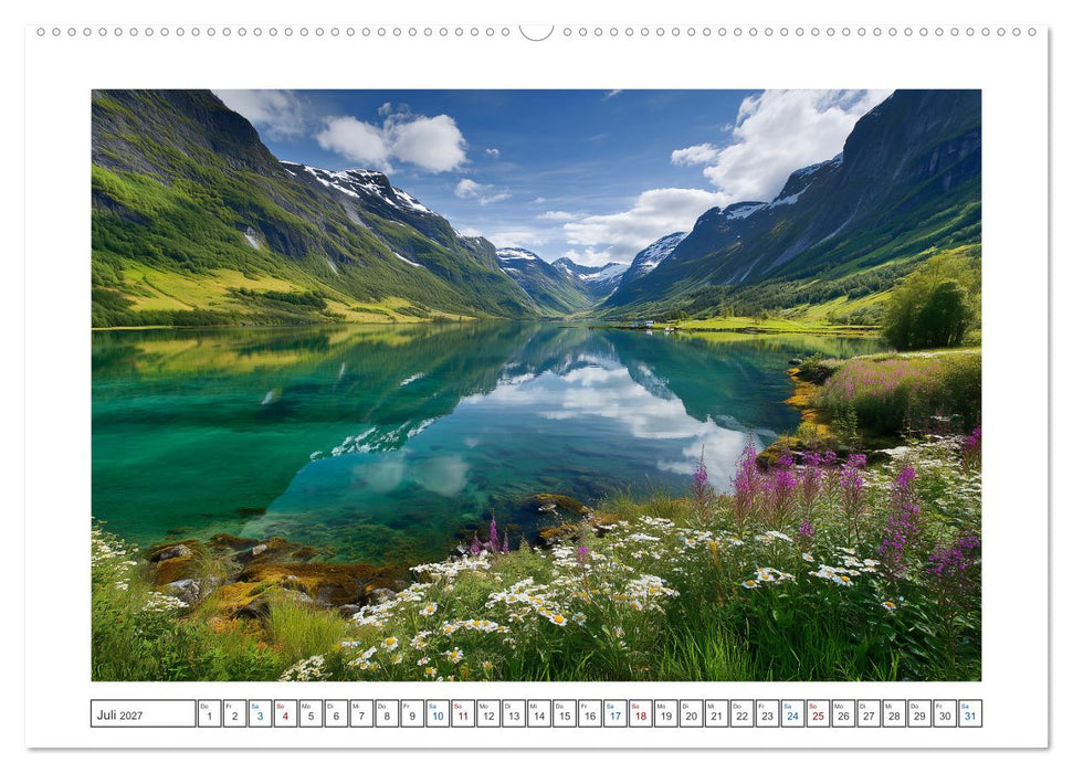 Nordlichtzauber Norwegen (CALVENDO Premium Wandkalender 2027)