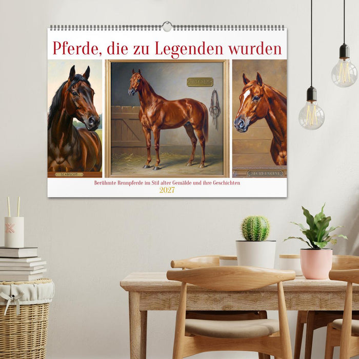 Pferde, die zu Legenden wurden (CALVENDO Wandkalender 2027)