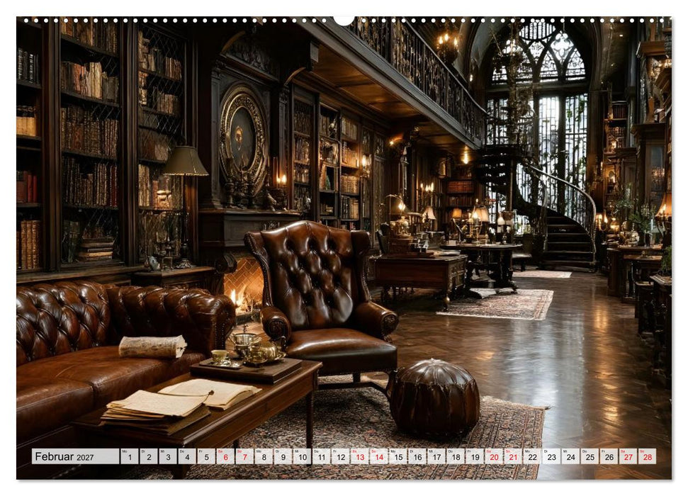 Geheime Bibliotheken der alten Welt (CALVENDO Premium Wandkalender 2027)